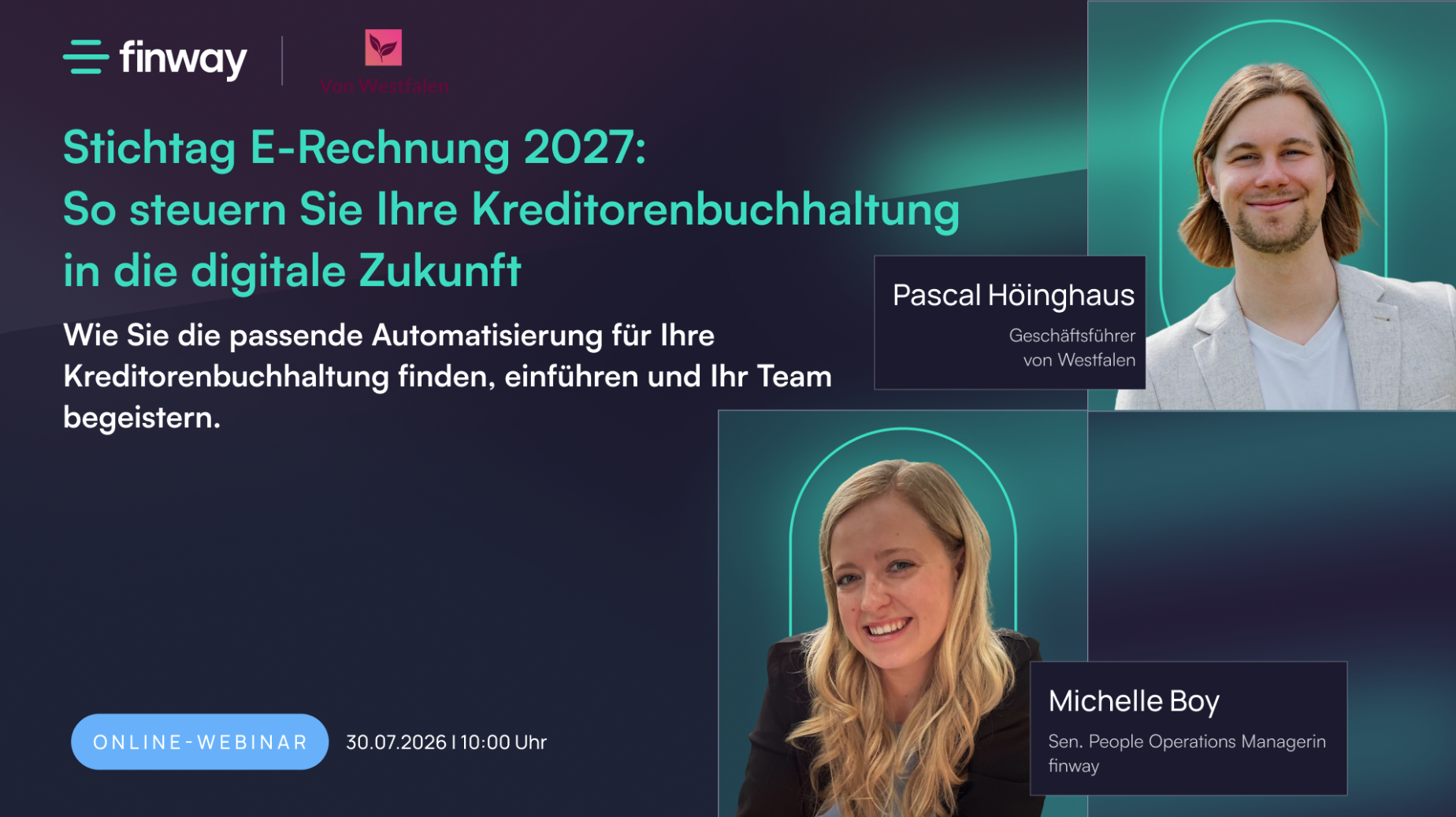 Titelbild Webinar E-Rechnungen