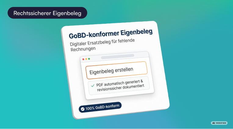 Eigenbeleg erstellen