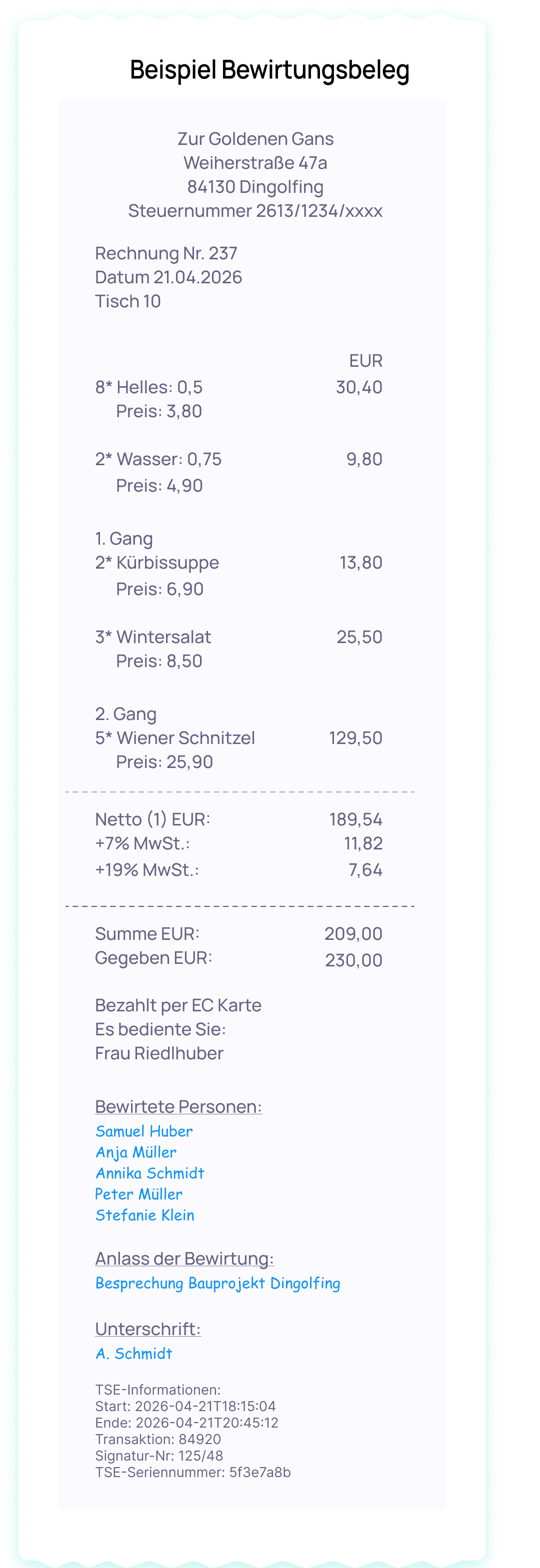 Bewirtungsbeleg: Antworten auf 7 wichtige Fragen | finway